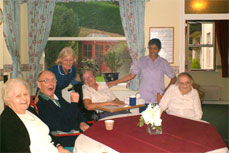 Pinewood residential home - residents and care staff Pinewood residential home - residents and care staff