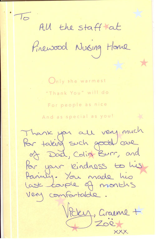 Testimonials Pinewood Residential Care Home